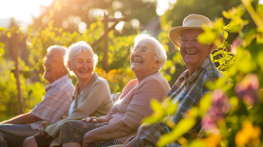 seniors profitant de la vie avec leurs couches pour adultes absorbantes