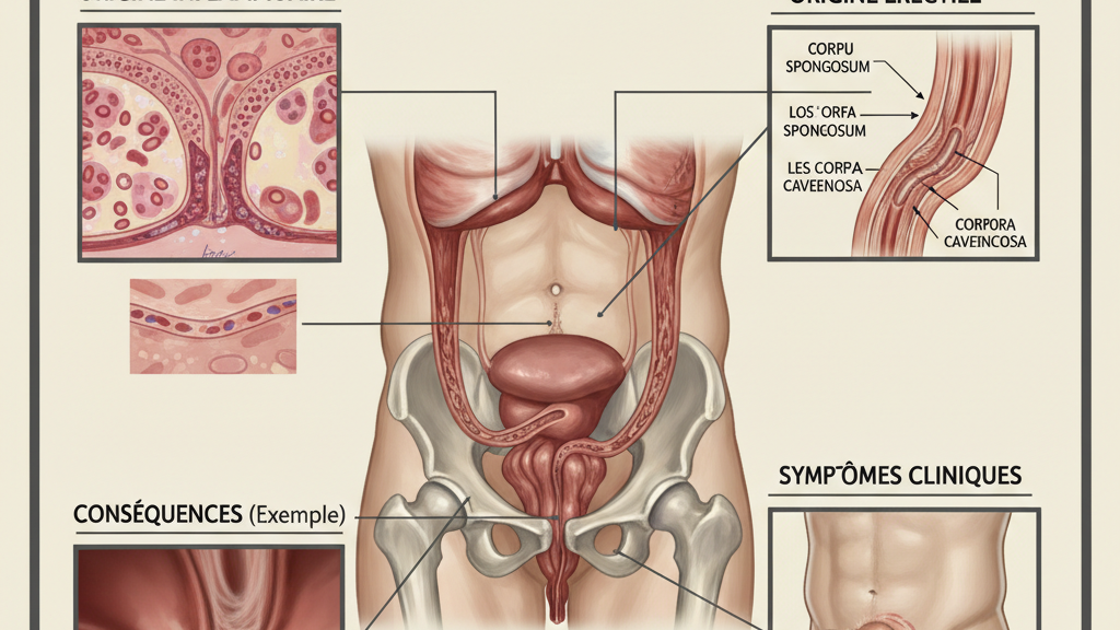 Des rétrécissements urétraux d’origine érectile et inflammatoire