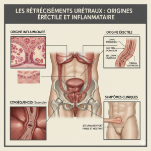 Des rétrécissements urétraux d’origine érectile et inflammatoire