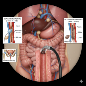 Dilatation temporaire et permanente des rétrécissements urinaires