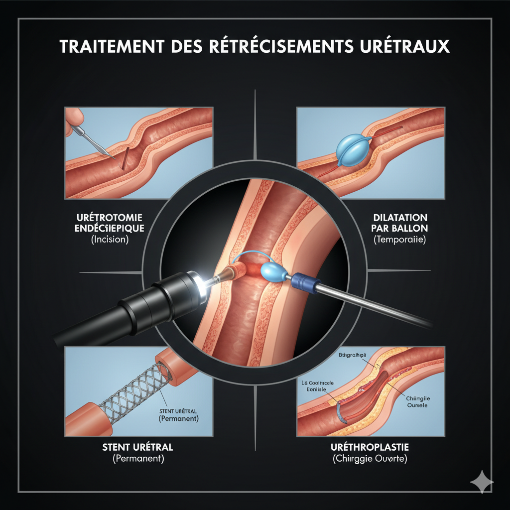 Traitement des rétrécissements urétraux
