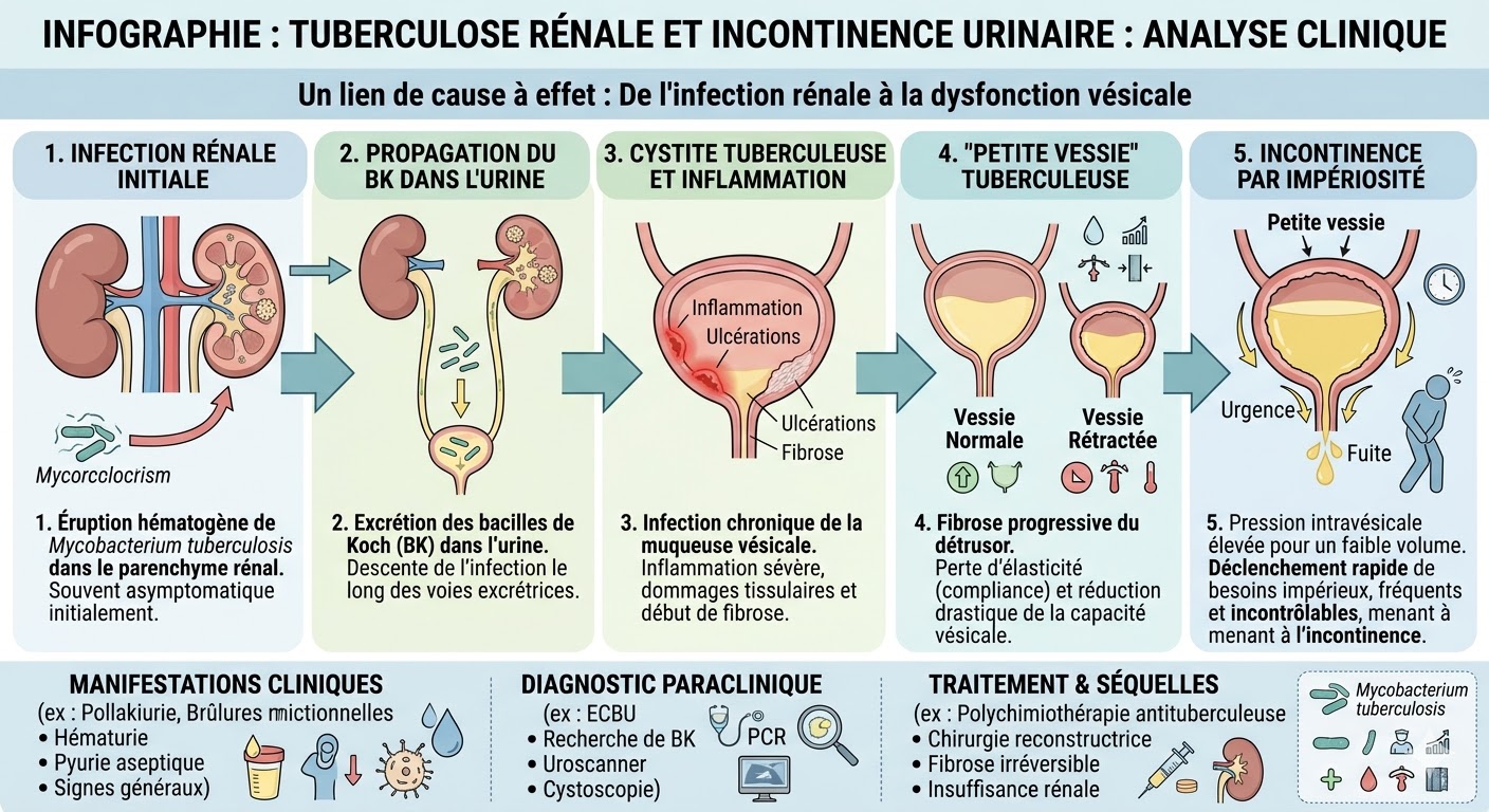 Tuberculose rénale et incontinence urinaire : analyse clinique